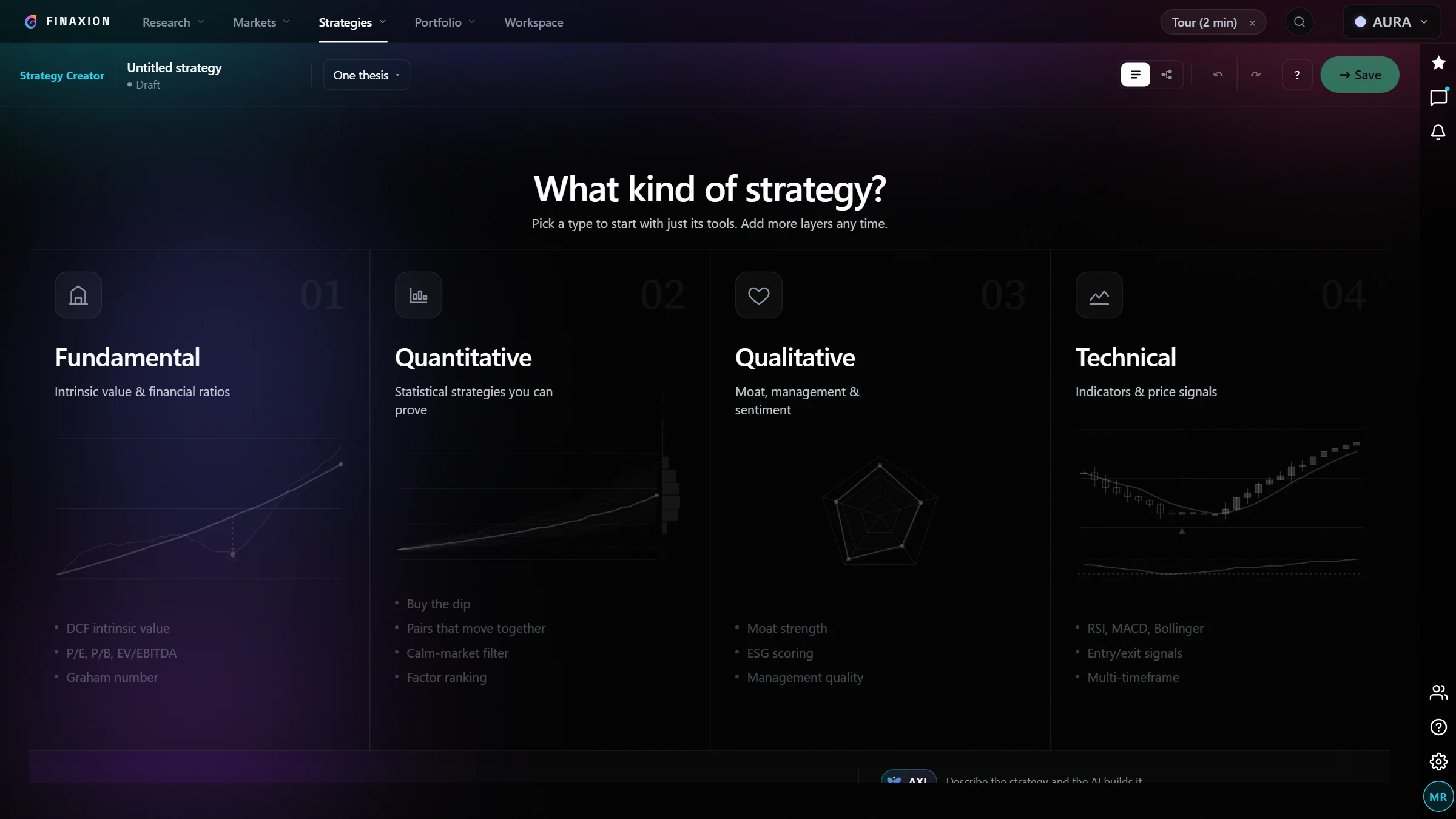 Creator screen